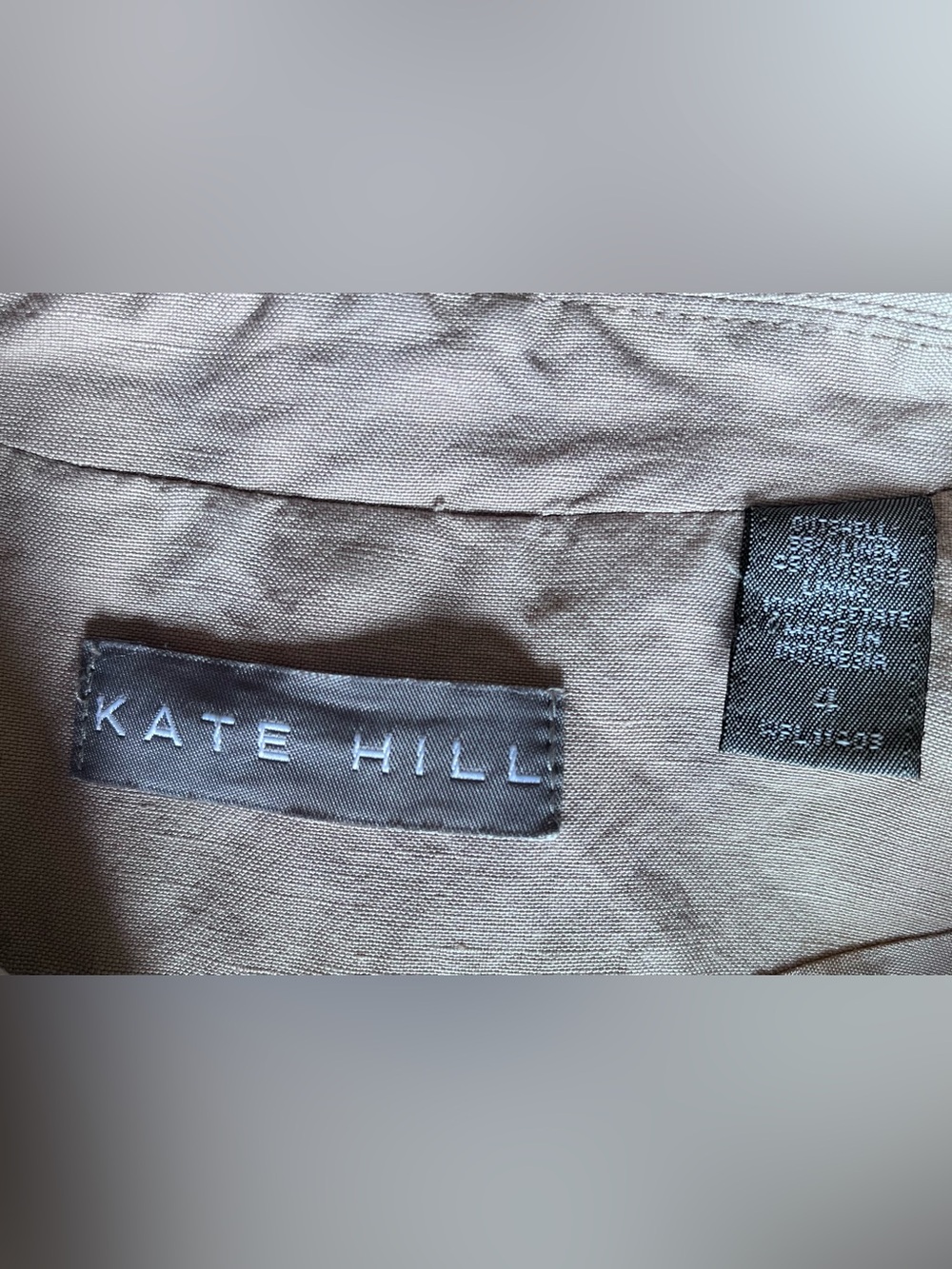 Kate Hill Tan Linen Women's Blazer
Size 4 - Picture 9 of 9